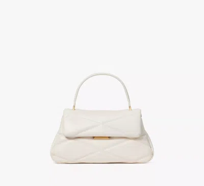 Kate Spade Grace Quilted Top Handle Bag In Cream