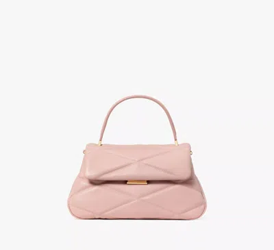 Kate Spade Grace Quilted Top Handle Bag In Rose Smoke