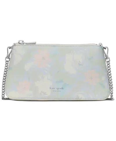 Kate Spade Grace Small Hidden Garden Shoulder Bag In Blue