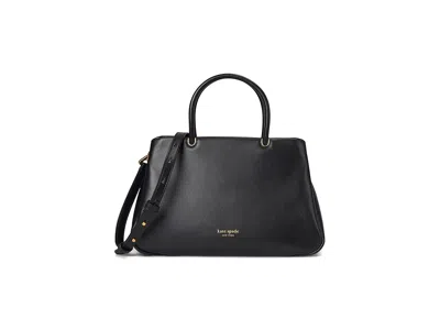 Kate Spade Grace Smooth Leather Satchel Satchel Handbags Black: One Size