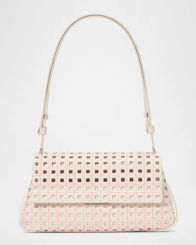 Kate Spade Grace Topstitch Perforated Leather Shoulder Bag In Multi