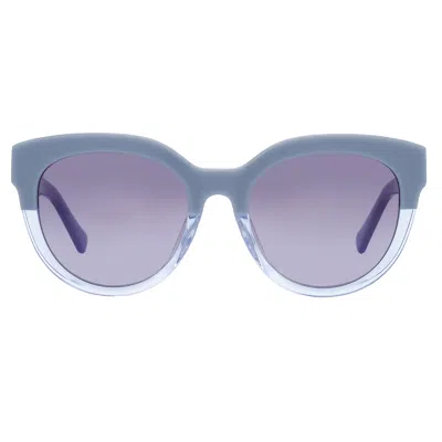 Kate Spade Gradient Grey Azure Blue Round Ladies Sunglasses Brea/f/s 0pjp/gb 54