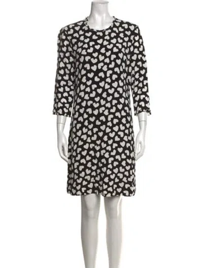 Pre-owned Kate Spade Graphic Print Knee-length Dress In Multi