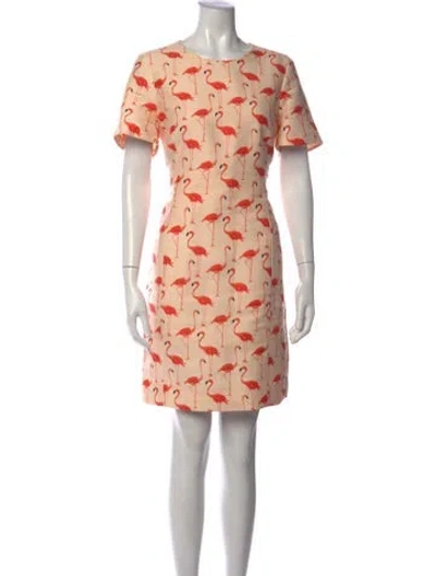 Pre-owned Kate Spade Graphic Print Mini Dress In Multicolor
