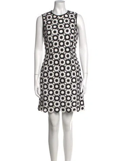 Pre-owned Kate Spade Graphic Print Mini Dress W/ Tags In Multi