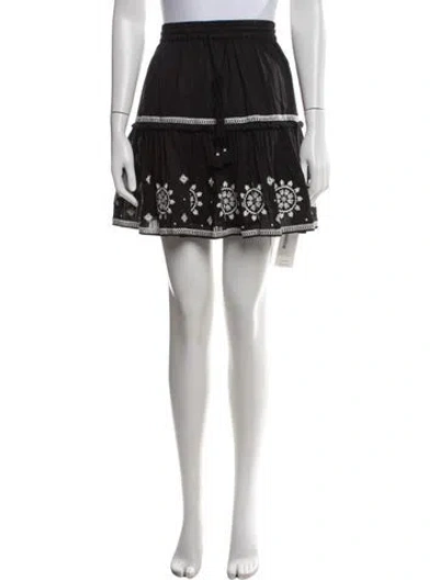 Pre-owned Kate Spade Graphic Print Mini Skirt In White