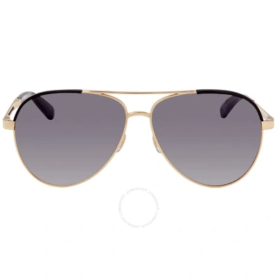 Kate Spade Gray Pilot Ladies Sunglasses Amarissa/s 0rhl/dx 59 In Gold / Gray