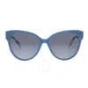 Kate Spade Gray Shaded Butterfly Ladies Sunglasses Aubriella/g/s 0pjp9o 55 In Blue