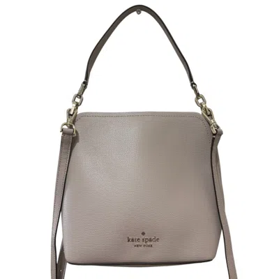 Pre-owned Kate Spade Grayish Leather Handbag Shoulder Bag ()