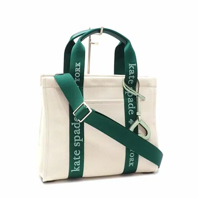 Pre-owned Kate Spade Green Canvas Elastane Tote Bag ()