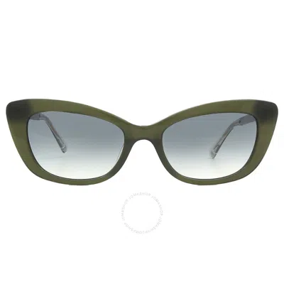 Kate Spade Green Shaded Cat Eye Ladies Sunglasses Merida/g/s 01ed/9k 54