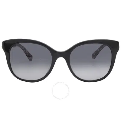 Kate Spade Grey Gradient Cat Eye Ladies Sunglasses Bianka/g/s 07j2/9o 52 In Black / Grey