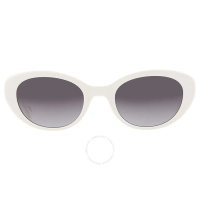 Kate Spade Grey Gradient Oval Ladies Sunglasses Crystal/s 0vk6/9o 51 In Grey / White