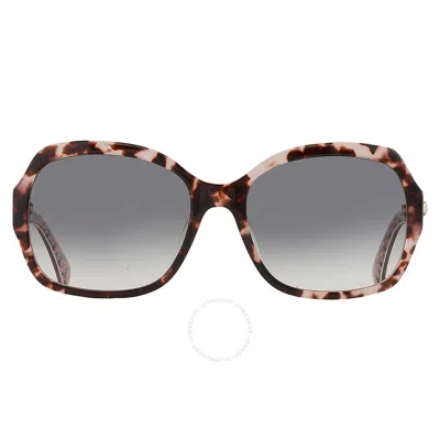 Kate Spade Grey Green Square Ladies Sunglasses Amberlynn/s 0map/9k 57 In Amber / Green / Grey / Ink / Pink