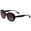 Kate Spade Grey Shaded Oval Ladies Sunglasses Avah/f/s 0807/9o 56 In Black