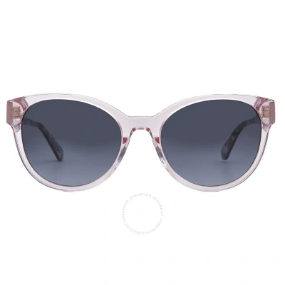 Kate Spade Grey Shaded Oval Ladies Sunglasses Nathalie/g/s 035j/9o 55 In Dark / Grey / Ink / Pink