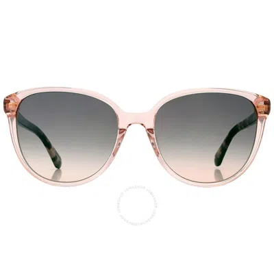Kate Spade Grey Shaded Pink Square Ladies Sunglasses Vienne/g/s 035j/ff 54 In Grey / Ink / Pink