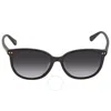 Kate Spade Grey Shaded Round Ladies Sunglasses Alina/f/s 0807/9o 55 In Black / Grey
