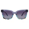 Kate Spade Grey Shaded Sport Ladies Sunglasses Harlow/g/s 0pjp/9o 55 In Purple