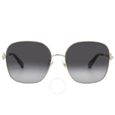 Kate Spade Grey Shaded Square Ladies Sunglasses Talya/f/s 0rhl/9o 59 In Black