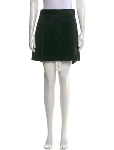 Pre-owned Kate Spade Grosgrain Trim Mini Skirt In Green