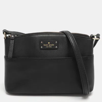 Pre-owned Kate Spade Grove Street Millie Black Leather Shoulder Bag