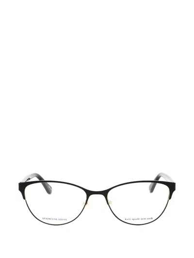Kate Spade Hadlee Cat-eye Glasses In Black
