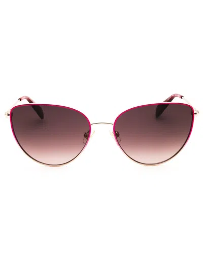Kate Spade Hailey/g/s Sunglasses In 00aw Ha - Rose Gold Red/brown Sf
