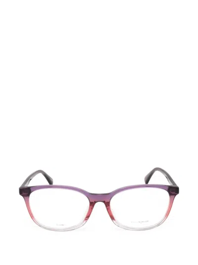 Kate Spade Haisley Gradient-effect Geometric-frame Glasses In Purple