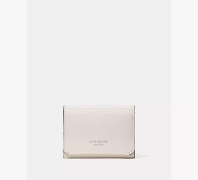 Kate Spade Halo Card Case Trifold Wallet In White