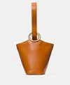 Kate Spade Halo Fine Grain Leather Mini Bucket In Orange