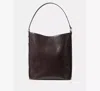 Kate Spade Halo Glazed Leather Large Bucket Bag In Brown
