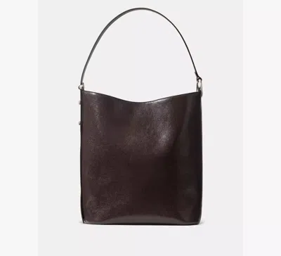 Kate Spade Halo Glazed Leather Large Bucket Bag In Brown