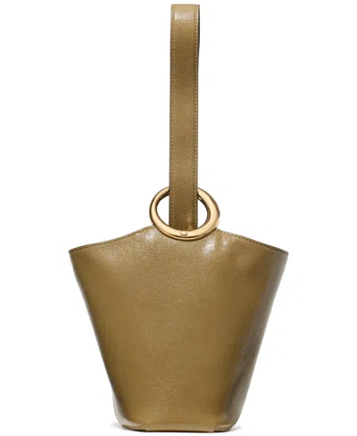 Kate Spade Halo Glazed Mini Bucket Bag In Green