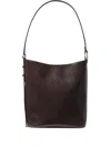 Kate Spade New York Halo Glazed Leather Bucket Bag In Brown