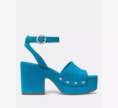 Kate Spade Halo Platform Sandal In Blue