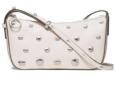 Kate Spade Halo Studded Fine Grain Leather Crossbody Wallet Handbags Cream: One Size In White