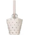 Kate Spade Halo Studded Mini Bucket Bag In White