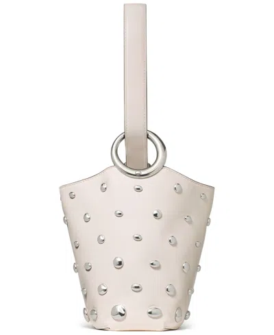 Kate Spade Halo Studded Mini Bucket Bag In White