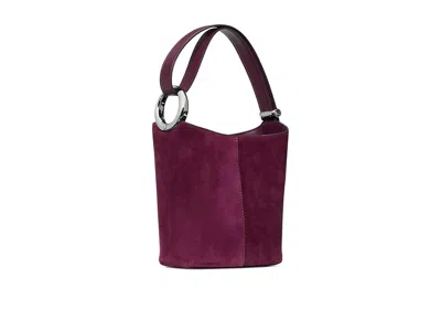Kate Spade Halo Suede Mini Bucket Shoulder Handbags Purple Agate: One Size