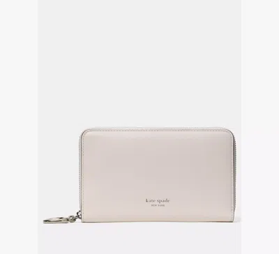 Kate Spade Halo Zip Around Wallet In White
