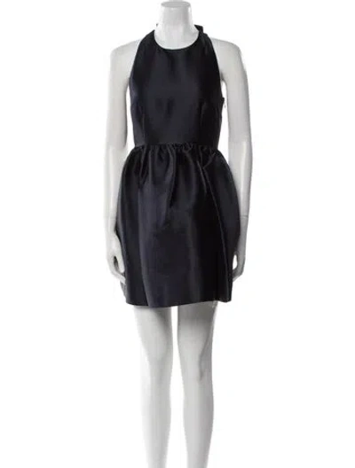 Pre-owned Kate Spade Halterneck Mini Dress In Blue