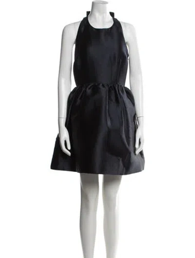 Pre-owned Kate Spade Halterneck Mini Dress In Blue