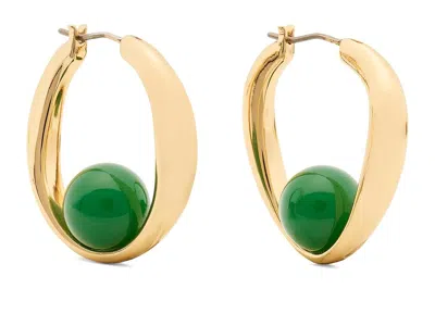 Kate Spade Harmony Hoops In Green