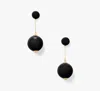 Kate Spade Have A Ball Linear Earrings In Black