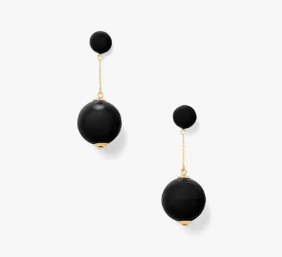 Kate Spade Have A Ball Linear Earrings In Black