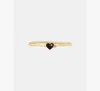 Kate Spade Heart And Spade Thin Bangle In Black