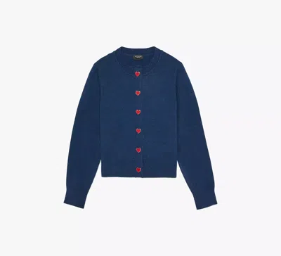 KATE SPADE HEART BUTTON NELL CARDIGAN