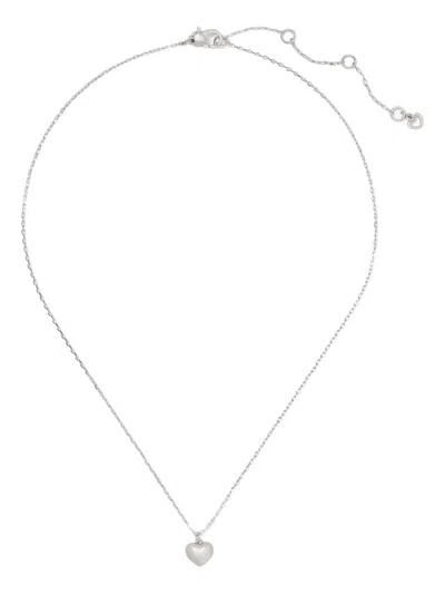 Kate Spade Heart Pendant In Silver