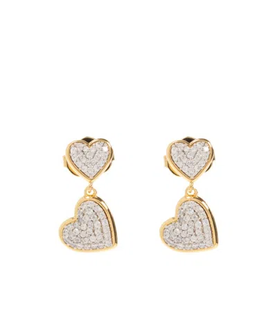 Kate Spade Heart You Drop Earrings In Gold